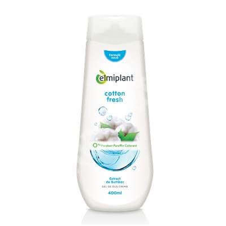 Gel de dus crema Cotton Fresh, 400 ml, Elmiplant