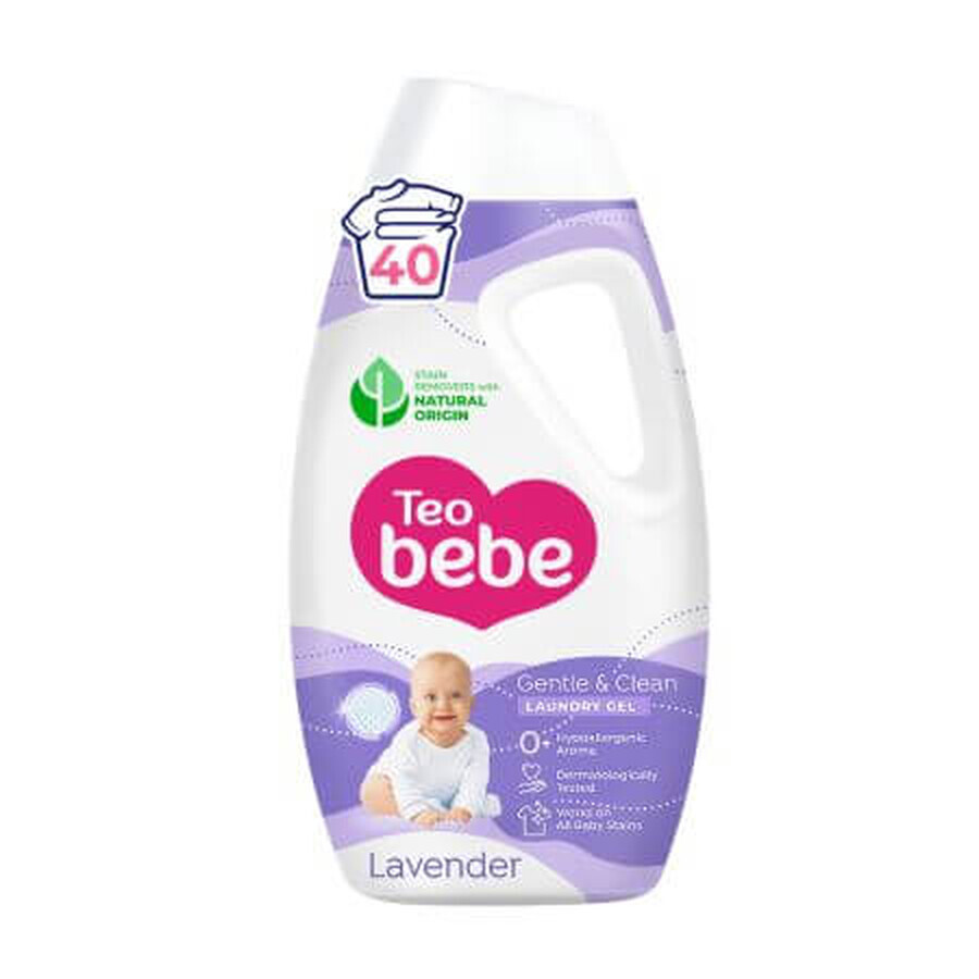 Sanft & Sauber Gel-Waschmittel, Lavendel, 1800 g, Teo Bebe