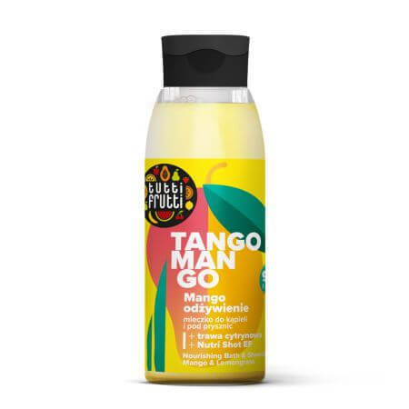 Lapte hranitor de baie cu mango si lemongrass Tutti Frutti, 400 ml, Farmona