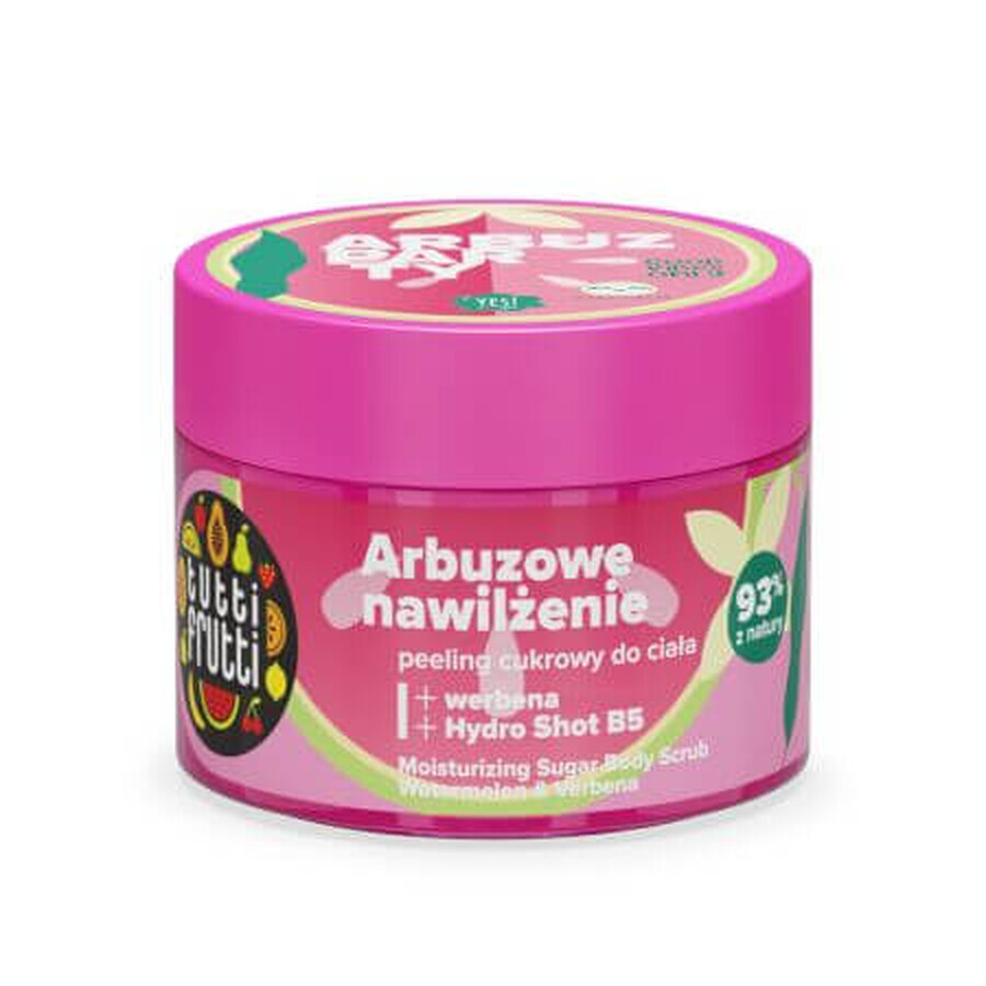 Scrub pentru corp cu pepene verde si verbina Tutti Frutti, 300 g, Farmona