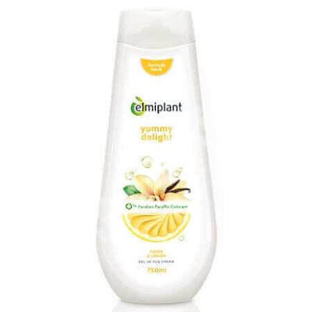 Gel de dus crema cu vanilie si lamaie Yummy Delight, 750 ml, Elmiplant