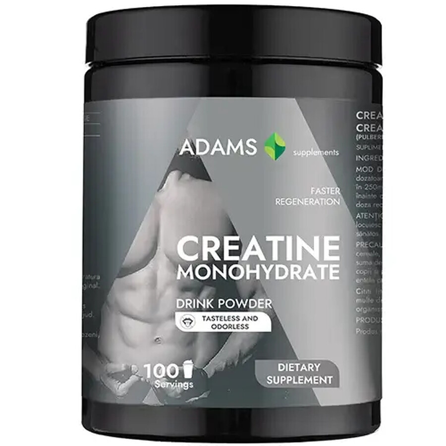Kreatin-Monohydrat (ohne Geschmack), 450gr, Adams
