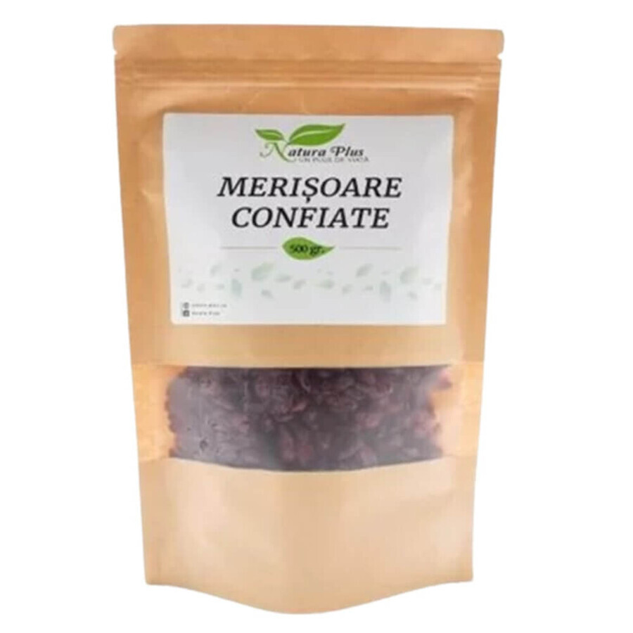 Merisoare confiate, 500 g, Natura Plus