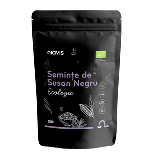 Organic black sesame seeds, 250 g, Niavis