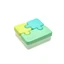 Food container, puzzle pattern, Blue and Green, Honey