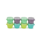 Set of 8 Snap&amp;Go silicone containers, 118 ml, Melii