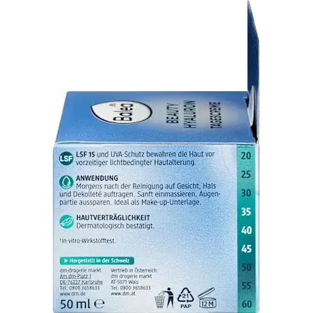 Balea Feuchtigkeitsspendende Tagescreme mit SPF15, 50 ml