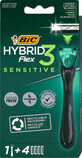 BIC Hybrid-Rasierer 1+4rez, 1 St&#252;ck