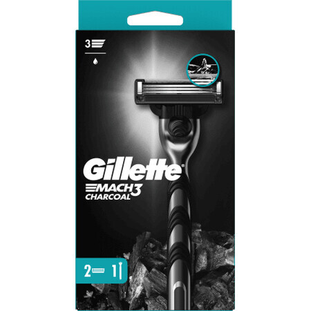 Gillette Holzkohle-Rasierer, 1 Stück