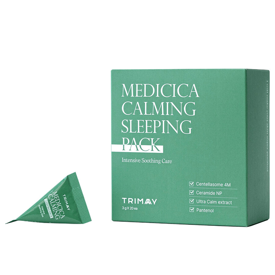 Pachet Masti Noapte pentru Calmarea Tenului, Medicica Calming, Trimay, 3 g x 20 buc