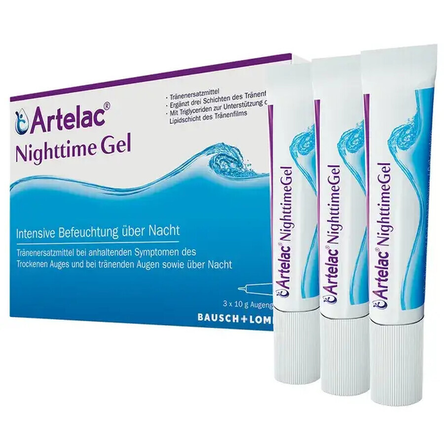 Artelac Nighttime Augengel 3 x 10 g, Bausch+Lomb