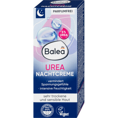 Balea Cremă de noapte cu urea, 50 ml