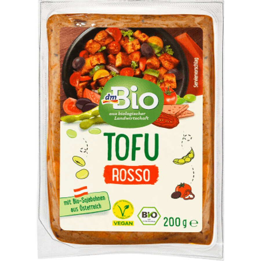 DmBio Tofu mit Tomaten und Oliven, 200 g