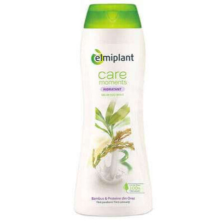 Gel de dus hidratant cremă cu bambus și orez Care Moments, 400 ml, Elmiplant