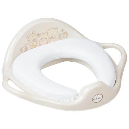 Weicher WC-Reduzierer, Bär, Beige, Tega Baby