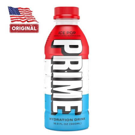 Prime Rehydration Drink mit Ice Pop Hydration Drink USA, 500 ml, GNC