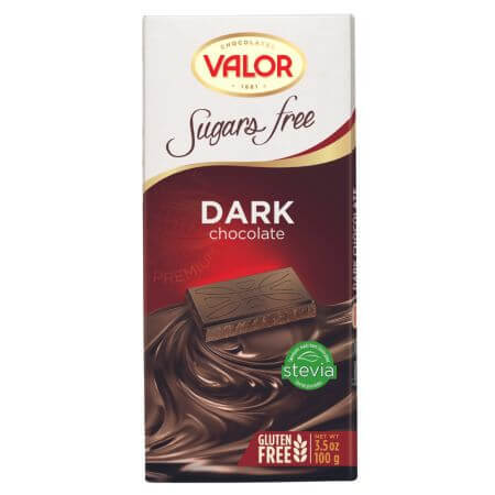 Dunkle Schokolade ohne Zucker, 100 g, Valor