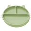 Unterteilter Silikonteller mit Saugnapf Kitty, 6 Monate+, Raw Green, Appekids