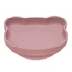 Silicone plate with suction cup The Little Bear, +6 months, Old Rose, Appekids