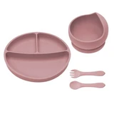Basic Silicone Diversion Set, 6 months+, Old Rose, Appekids