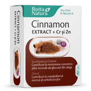 Kaneelextract met chroom en zink, 90 capsules, Rotta Natura