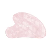 Natural Gua Sha stone for facial massage from Rose Quartz, 1 piece, You First