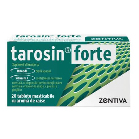 Nahrungsergänzungsmittel mit Vitamin C und Rutozid Tarosin Forte, 20 Tabletten
