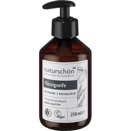 Alverde Naturkosmetik Flüssigseife mit Zitrone und Rosmarin, 250 ml