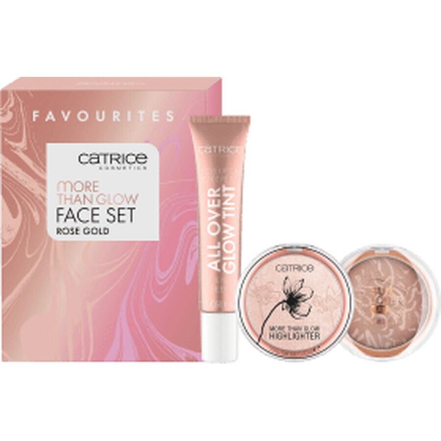 Catrice Set pentru față More Than Glow Rose Gold, 3 buc