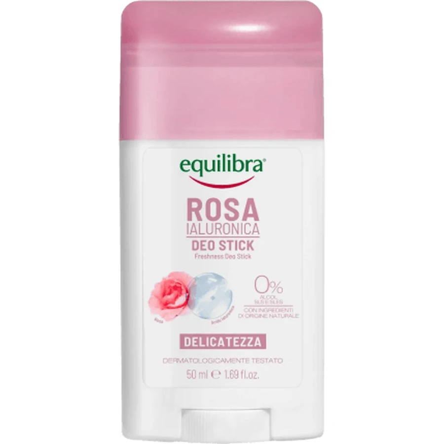 Equilibra Desodorante en barra ROSA, 50 ml