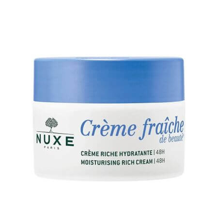 Crema de fata intens hidratanta 48h Creme Fraiche de Beaute, 50 ml, Nuxe