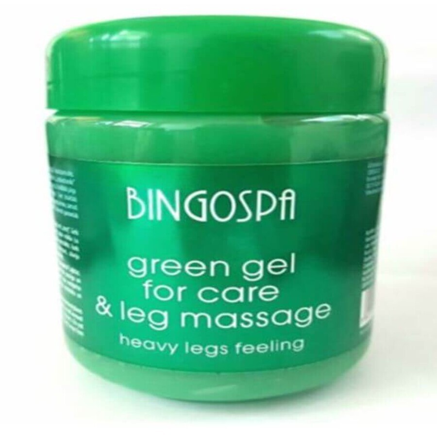 Grünes Massage-Gel für schwere Füße, 500 g, Bingo SPA