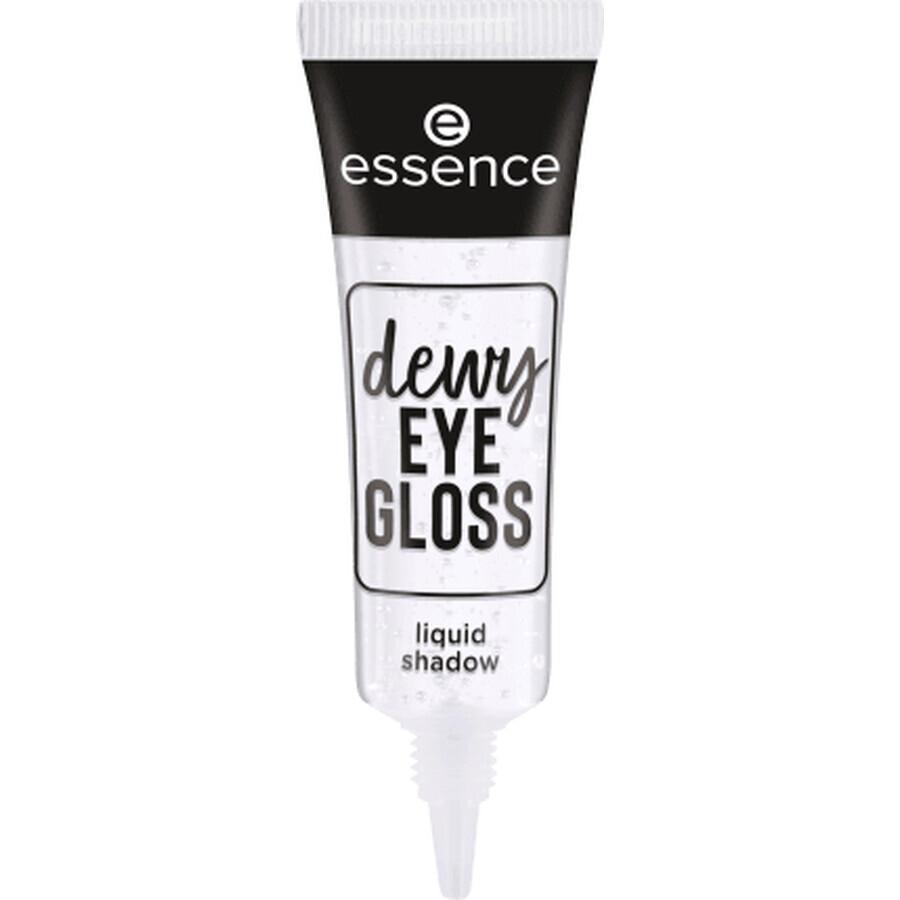 Lidschatten dewy Eye Gloss Flüssigschatten, 01 - Crystal Cleaer, 8 ml, Essence