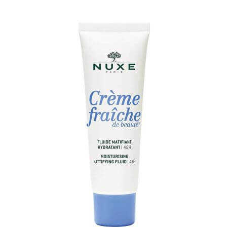 Fluid hidratant 48H cu efect matifiant Creme Fraiche de Beaute, 50 ml, Nuxe