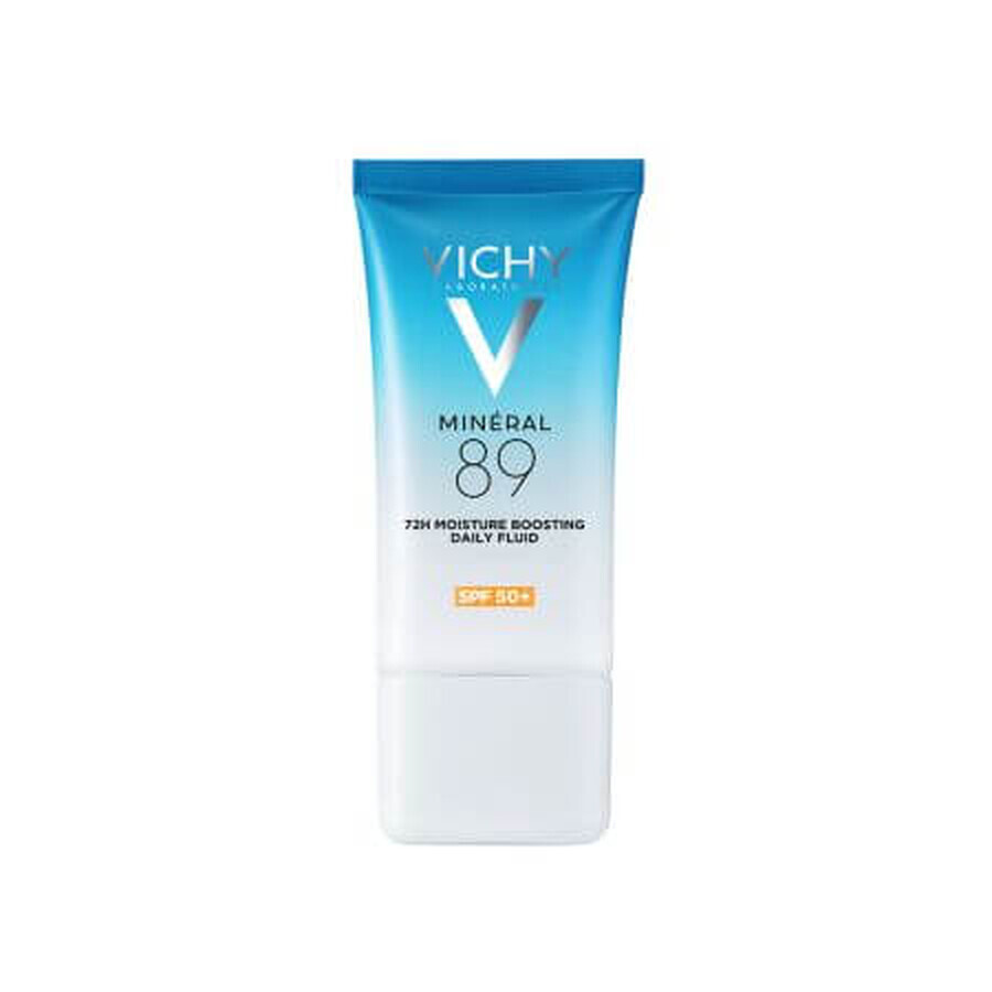 Fluid hidratant 72h cu acid hialuronic si SPF50 Mineral 89, 50ml, Vichy