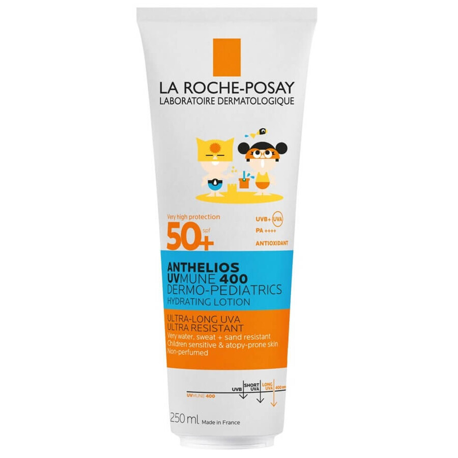 Anthelios Dermo-Pediatrics Feuchtigkeitslotion mit SPF 50+ für Gesicht und Körper von Kindern, 250 ml, La Roche-Posay