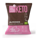 Keto Bio-Mandeln mit dunkler Schokolade, 70 g, Kakao
