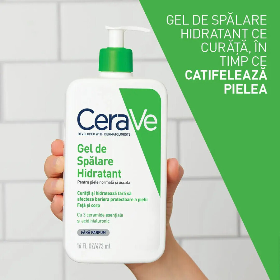 Feuchtigkeitsspendendes Waschmittel für normal-trockene Haut, 236 ml, CeraVe