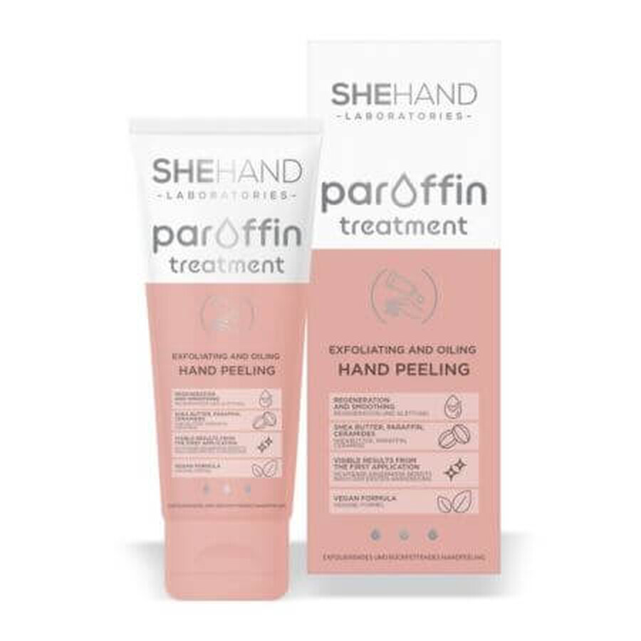 Peeling pentru maini cu parafina SheHand, 75 g, SheCosmetic