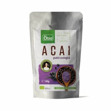 Organic Acai Powder, 60 g, Obio