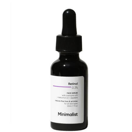 Fine Wrinkle Serum with 0.3% pure retinol, 30 ml, Minimalist