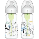 Wide Neck Bottle Set Options Plus, 270 ml, 2 pieces, Boys, Dr. Browns