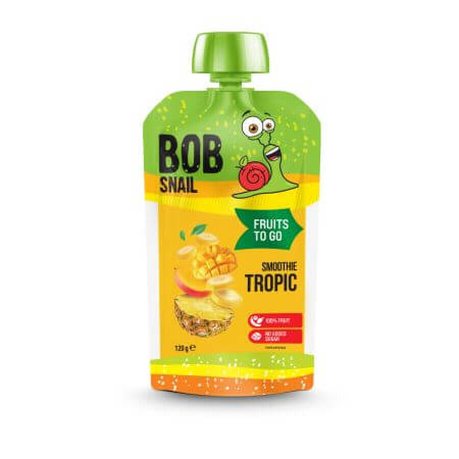 Natürlicher Smoothie aus Banane, Ananas und Mango, 120 g, Bob Snail