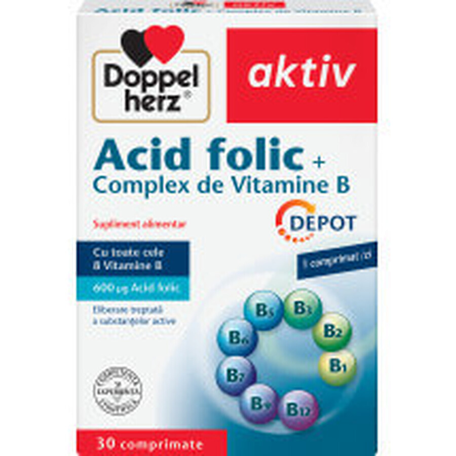 Folsäure-Vitamin-B-Komplex, 30 Tabletten, Doppelherz