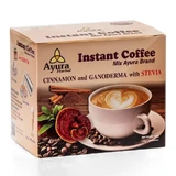 Coffee with ganoderma, stevia and cinnamon Instant Coffee Mix, 10 sachets, Ayura Herbal