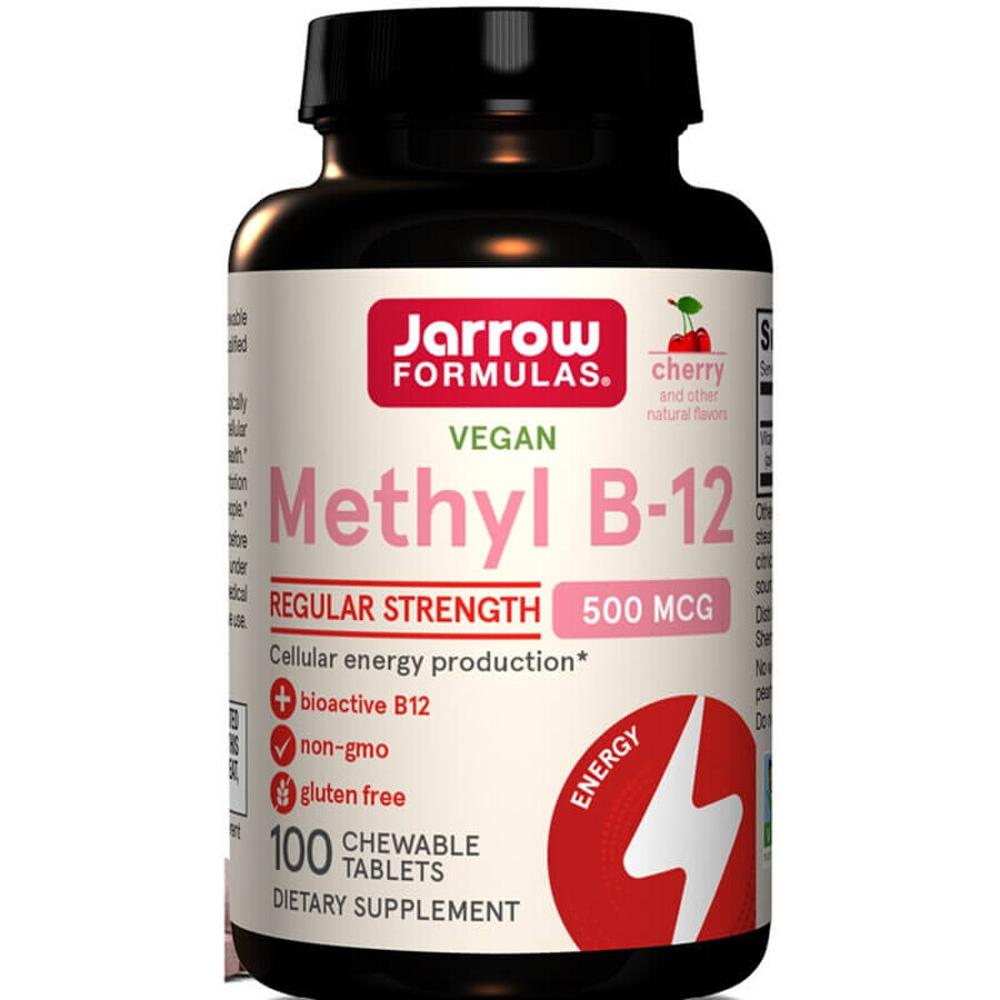 Methyl B-12, 500 mcg, 100 chewable tablets, Secom