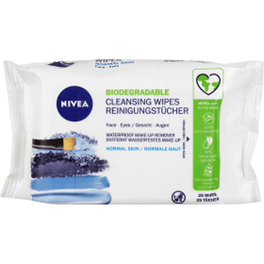 Nivea Biologisch abbaubare Reinigungstücher, 25 Stück