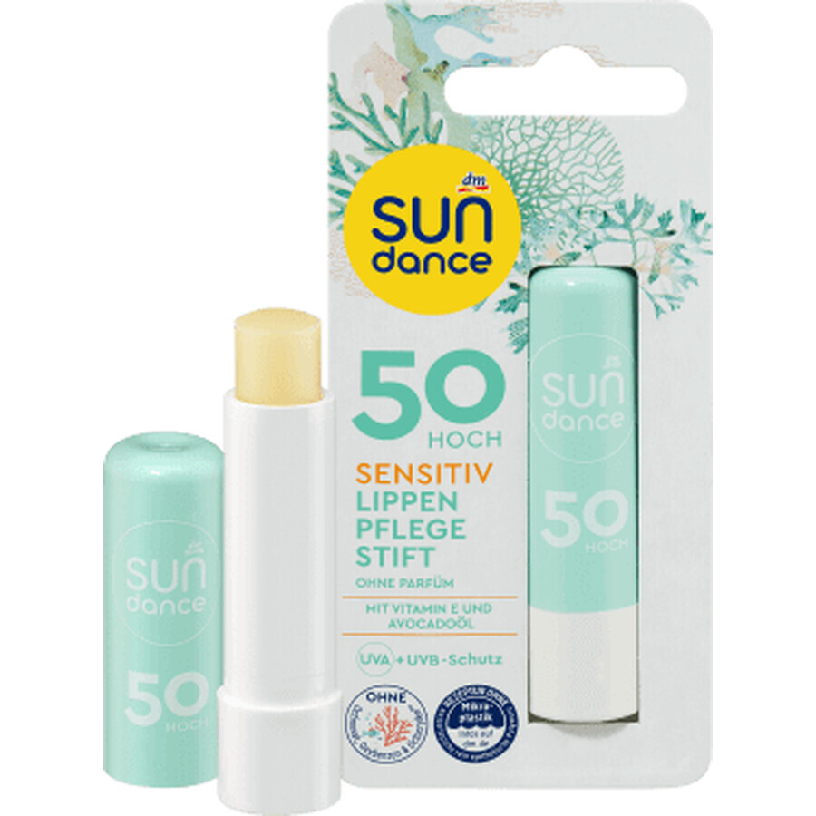 Sundance Balsam de buze SPF50 piele pentru sensibilă, 4,8 g