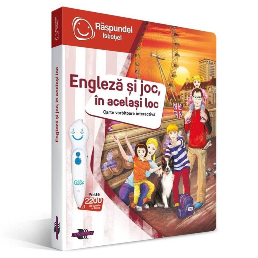 Interactive book, English and game in one place, Raspundel Istetel