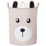 Katoenen mand voor speelgoed, 43x35x45 cm, Beige Beer, Sipo